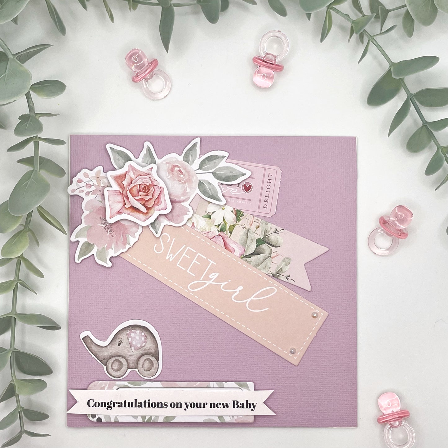 Sweet Girl Baby Card