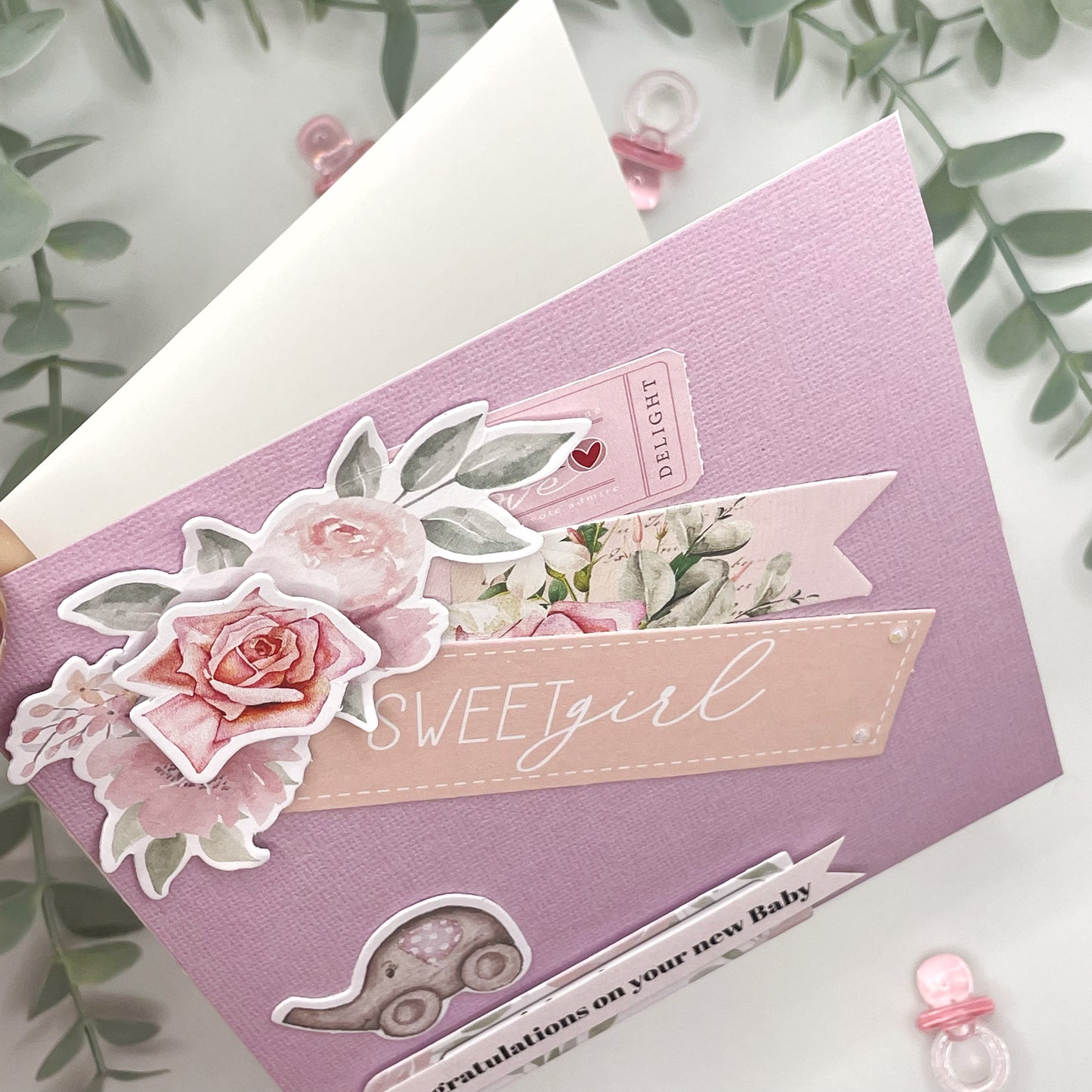 Sweet Girl Baby Card