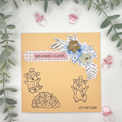 Welcome Baby Girl Card