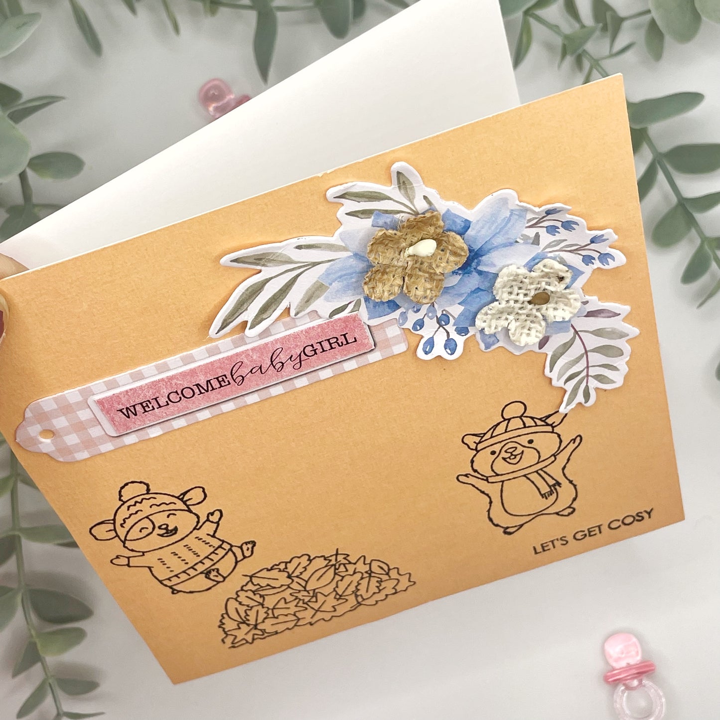 Welcome Baby Girl Card