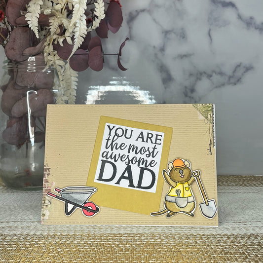 You Are the Most Awesome Dad Card