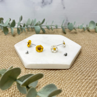 Sunflower and Daisy Studs Duo