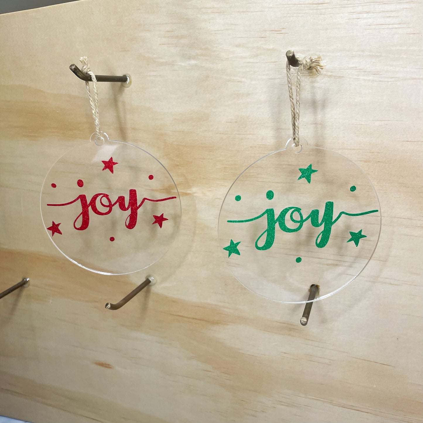 Joy Acrylic Ornament